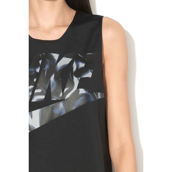 NEW Women's Size Small NIKE Sptcasl Top with Mesh Lining Tank Black 832616-010 - Picture 3 of 3